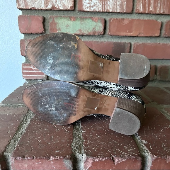 Madewell the Rosie Ankle Boot in Snake Embossed Leather Sz 9 - Picture 10 of 12